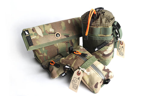 Yanco x Midnight Caper Front Handlebar Bag, Saddle Bag and Stem Bags